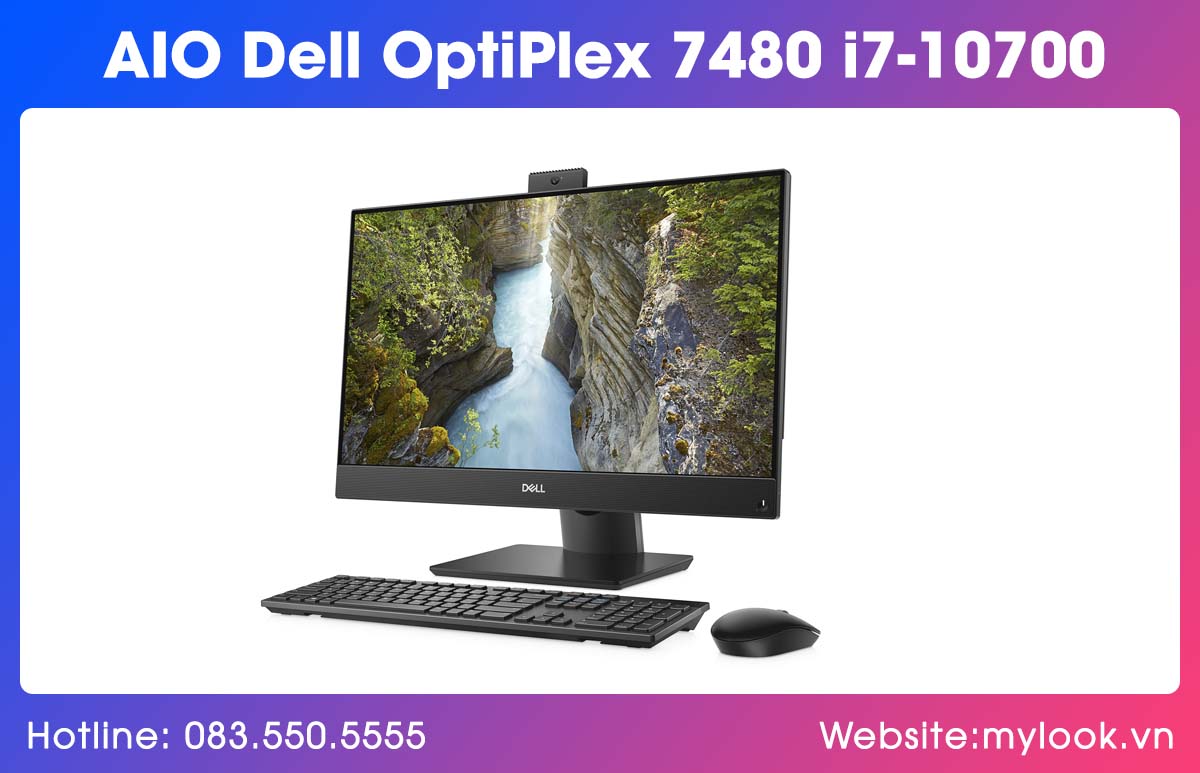 Máy tính All in One chơi game Dell OptiPlex 7480 tích hợp CPU Core i7 và card GTX 1650