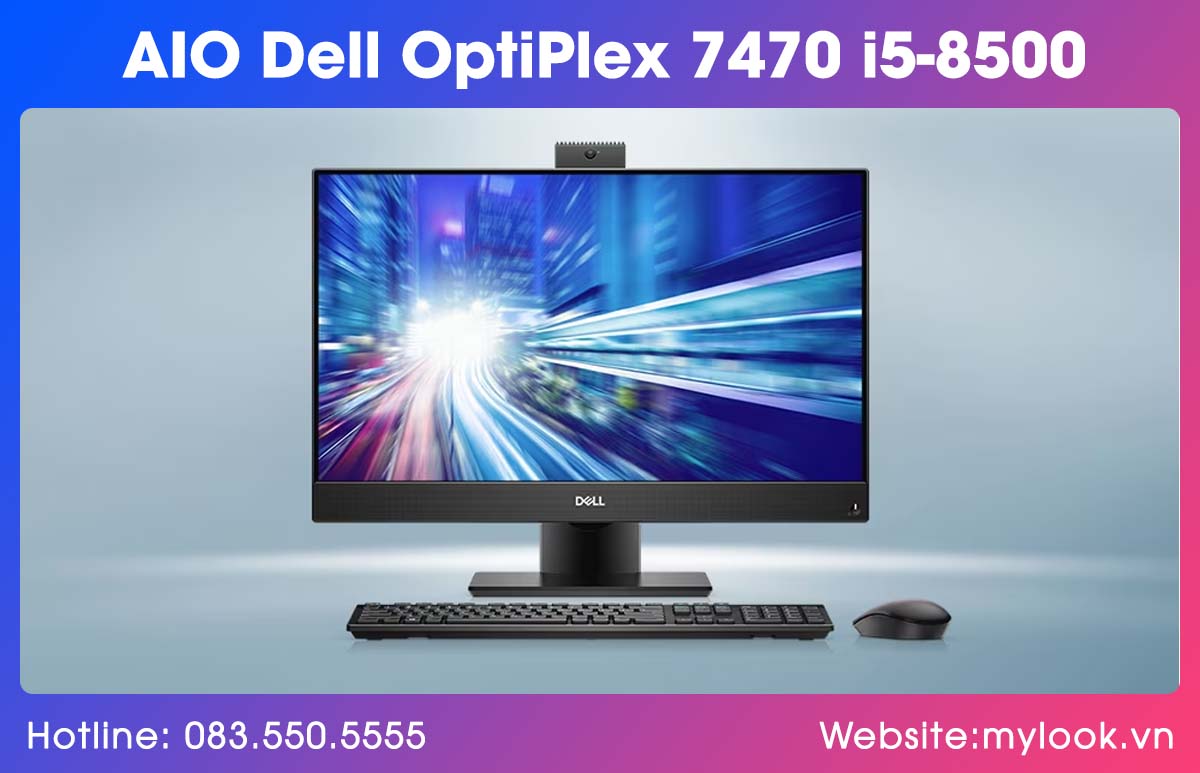 Máy tính All in One chơi game Dell OptiPlex 7470 trang bị chip Core i5 và card GTX 1050