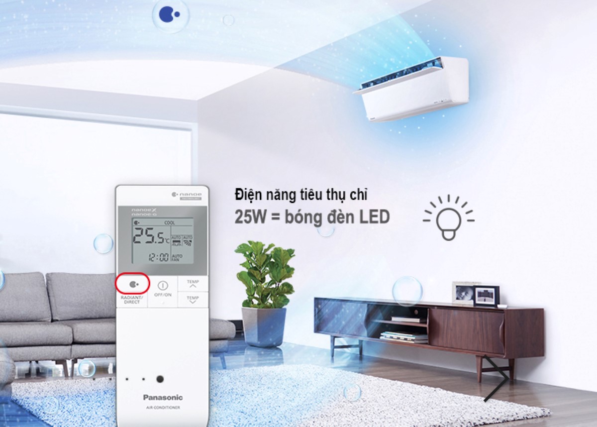 Điều hòa Panasonic 1 chiều Inverter 12.000BTU U12VKH-8 7