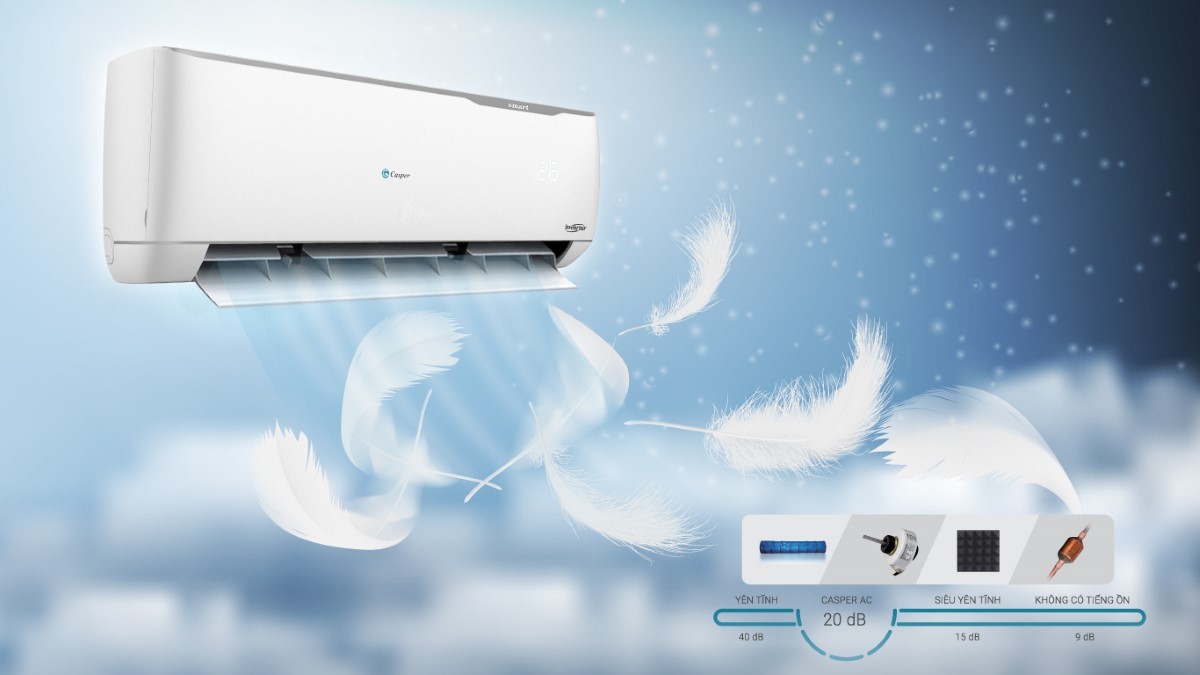 Điều hòa nhiệt độ 1 chiều CASPER Inverter 12000BTU IC-12TL32 8