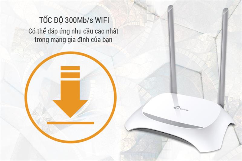 Bộ ph&aacute;t wifi TP-Link TL-WR840N Wireless N300Mbps 1