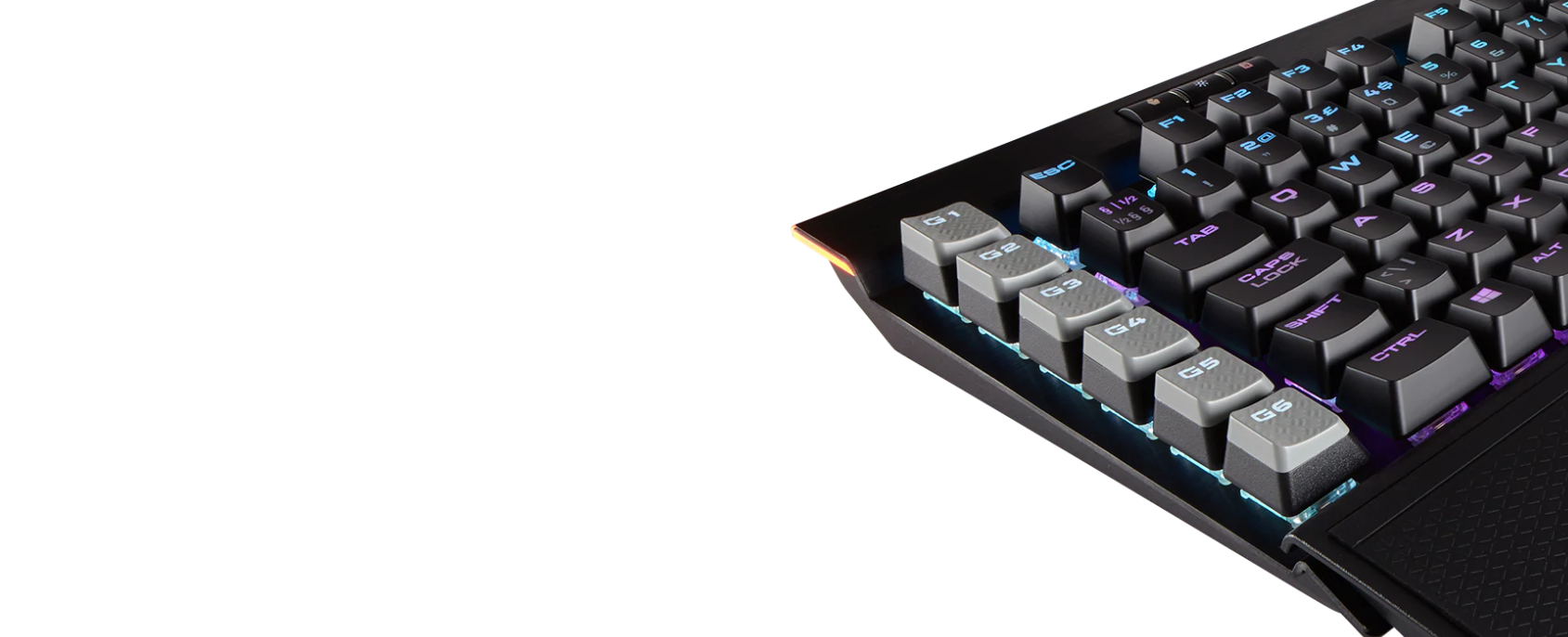 Bàn phím cơ chơi game Corsair K95 RGB Platinum Cherry MX Speed Gunmental LE (CH-9127114-NA) có tính năng gán macro tiện lợi