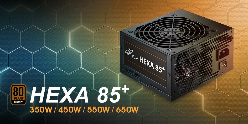 Nguồn FSP Power Supply HEXA 85+ Series Model HA450 Active PFC (80 Plus Bronze/Direct Cable /Micro ATX/Màu Đen) giới thiệu 1