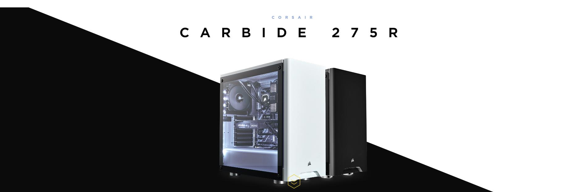 Corsair Carbide Series 275R Tempered Glass Gaming (Mid Tower/MàuTrắng) giới thiệu 