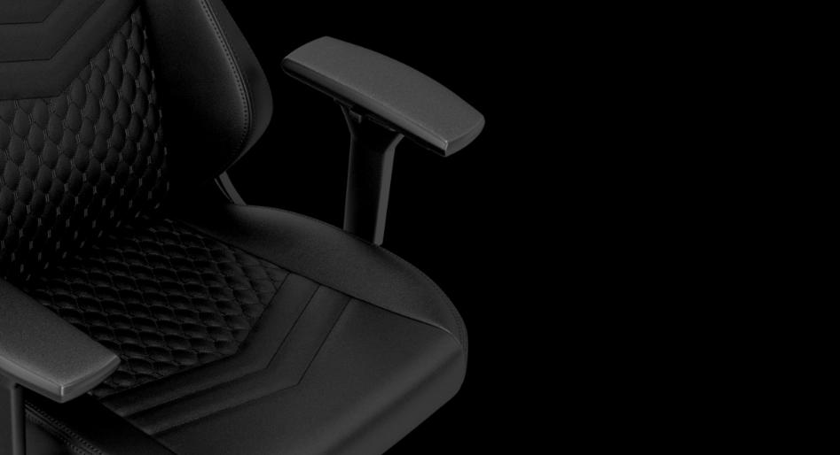 Ghế Gamer Noblechairs HERO Series Black/Platinum White (Ultimate Chair Germany)  có form ngồi rộng lớn