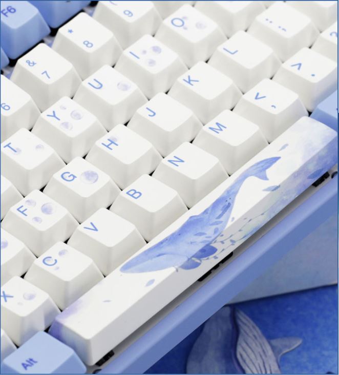 Bàn phím cơ Varmilo VA87M Sea Melody - Mechanical Cherry Brown switch có thiết kế độc đáo