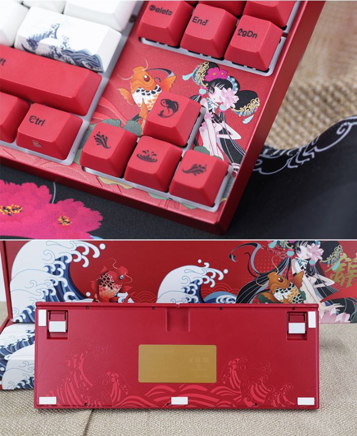 Bàn phím cơ Varmilo VA87M Koi - Mechanical Cherry Red switch có thiết kế chắc chắn