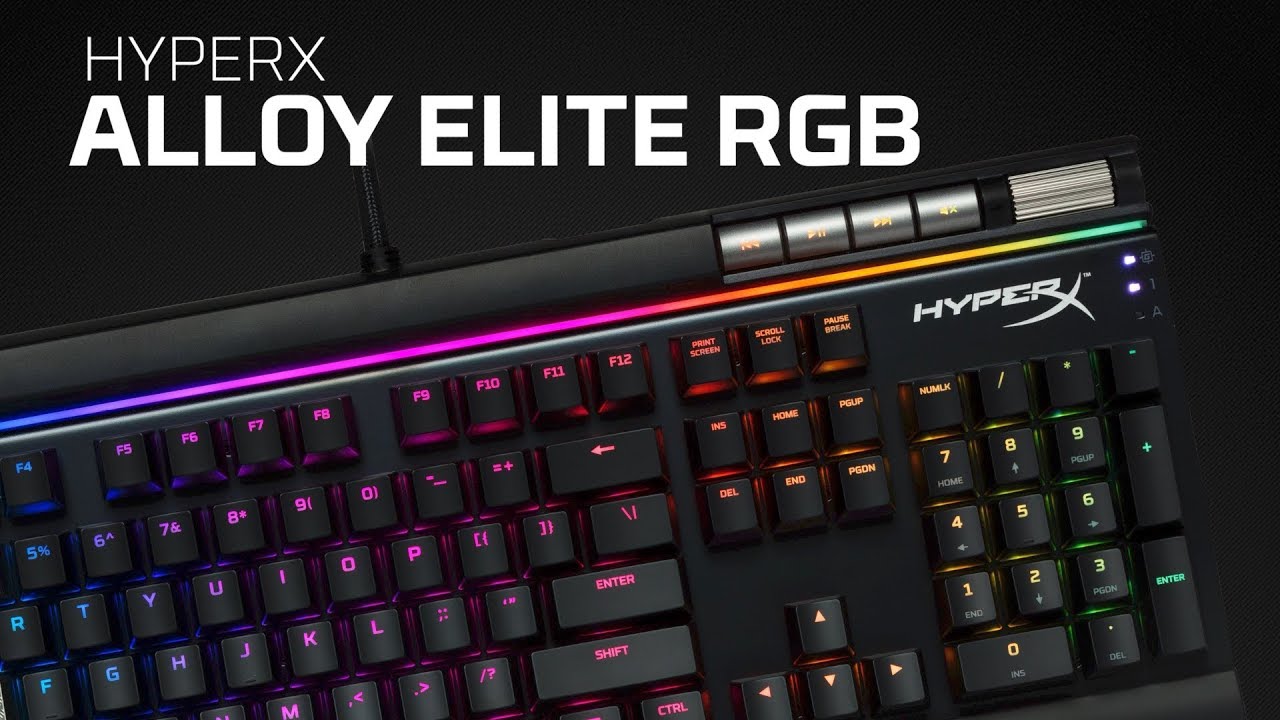 Bàn phím gaming Kingston HyperX Alloy Elite RGB sở hữu Công tắc phím cơ học HyperX