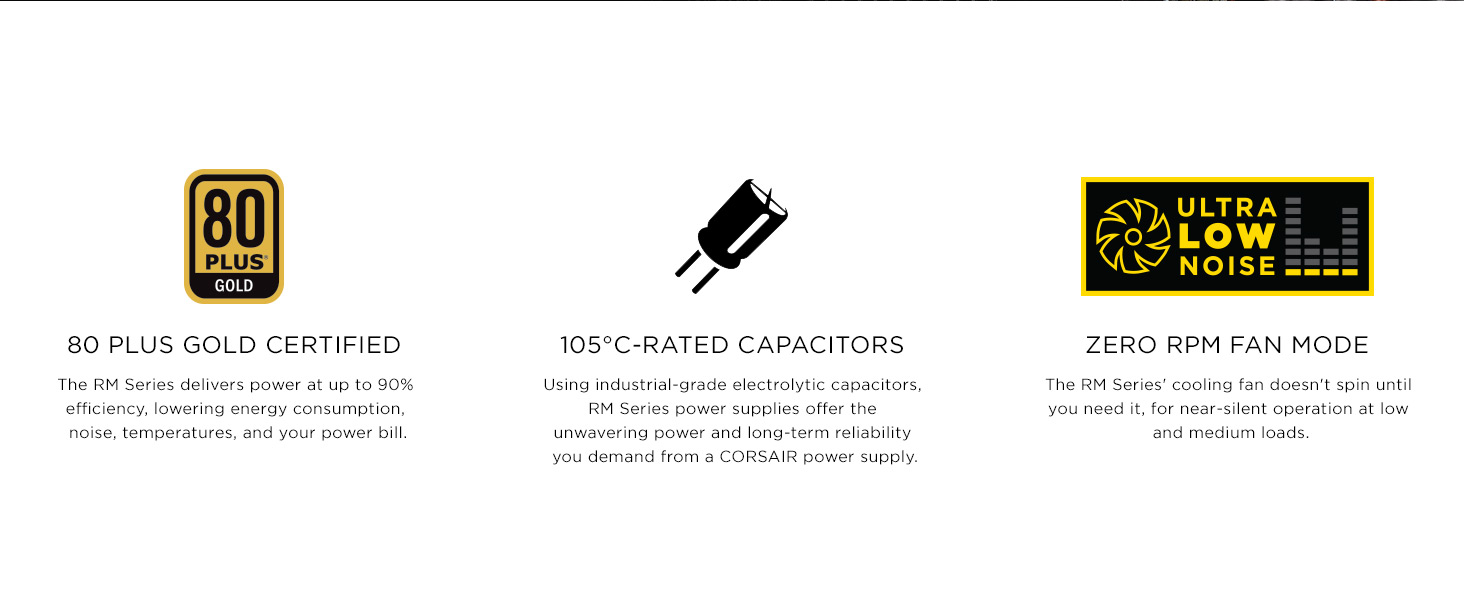 Nguồn Corsair RM Series RM650 - 650W (80 Plus Gold Certified Full Modular/Màu Đen) giới thiệu 2