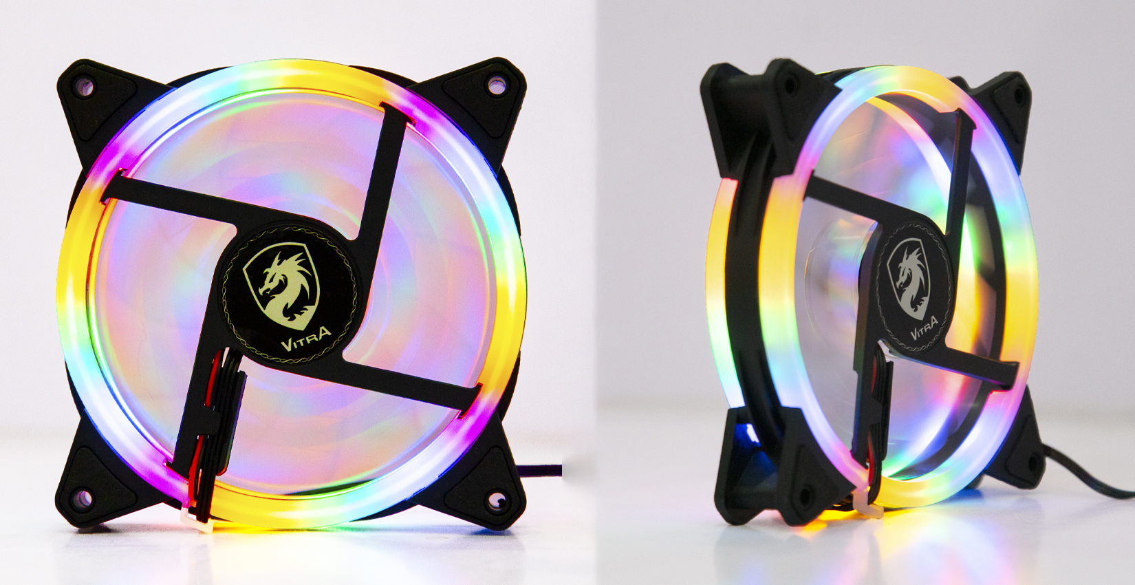 Giới thiệu Fan Case Vitra Leo Dual Ring RGB