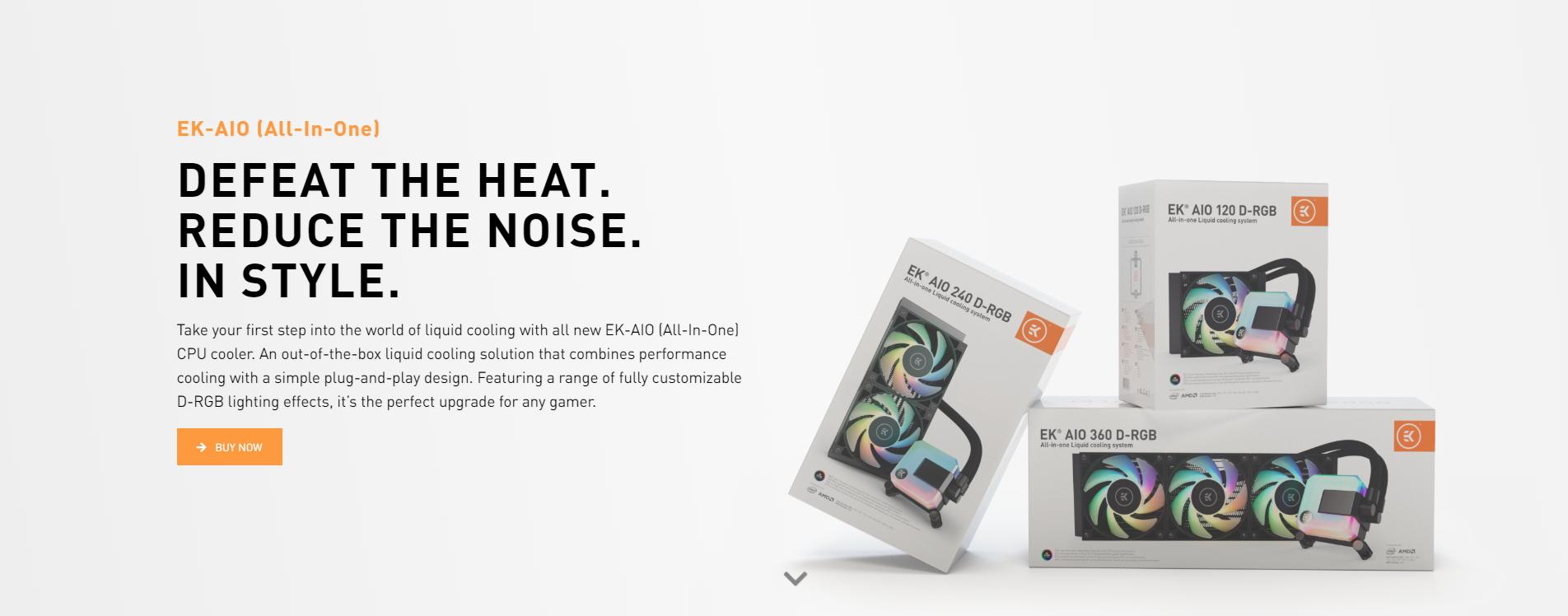 Tản nhiệt nước EK-AIO 120 D-RGB đánh bại nhiệt độ - Giảm thiểu độ ồn - Mang đến phong cách riêng