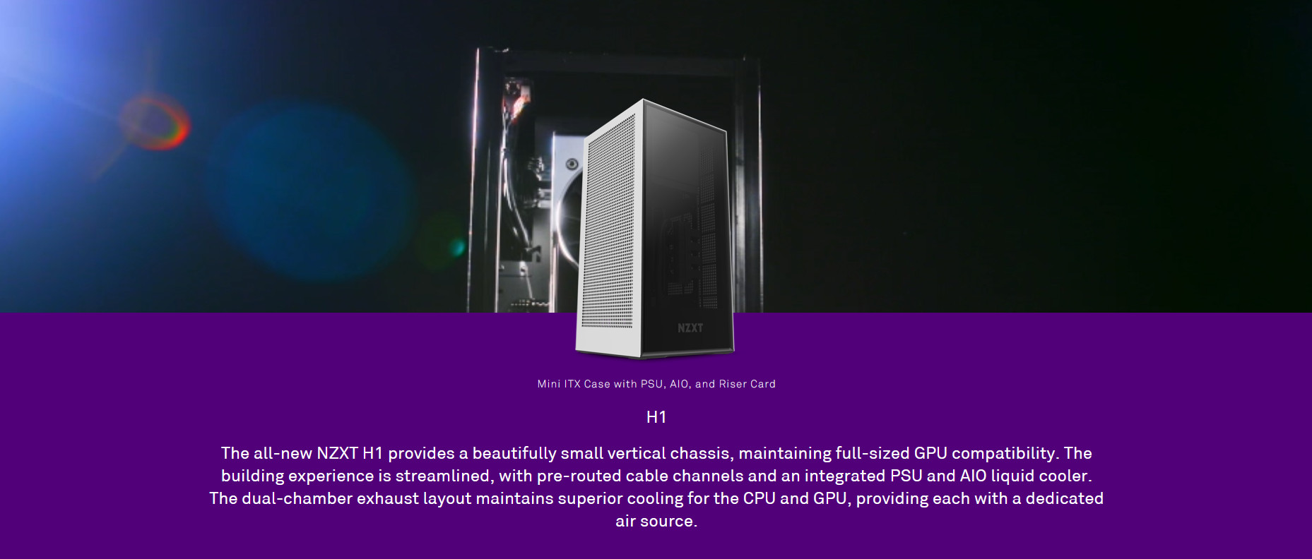 NZXT H1 (Mini Tower/Màu Đen) giới thiệu 4