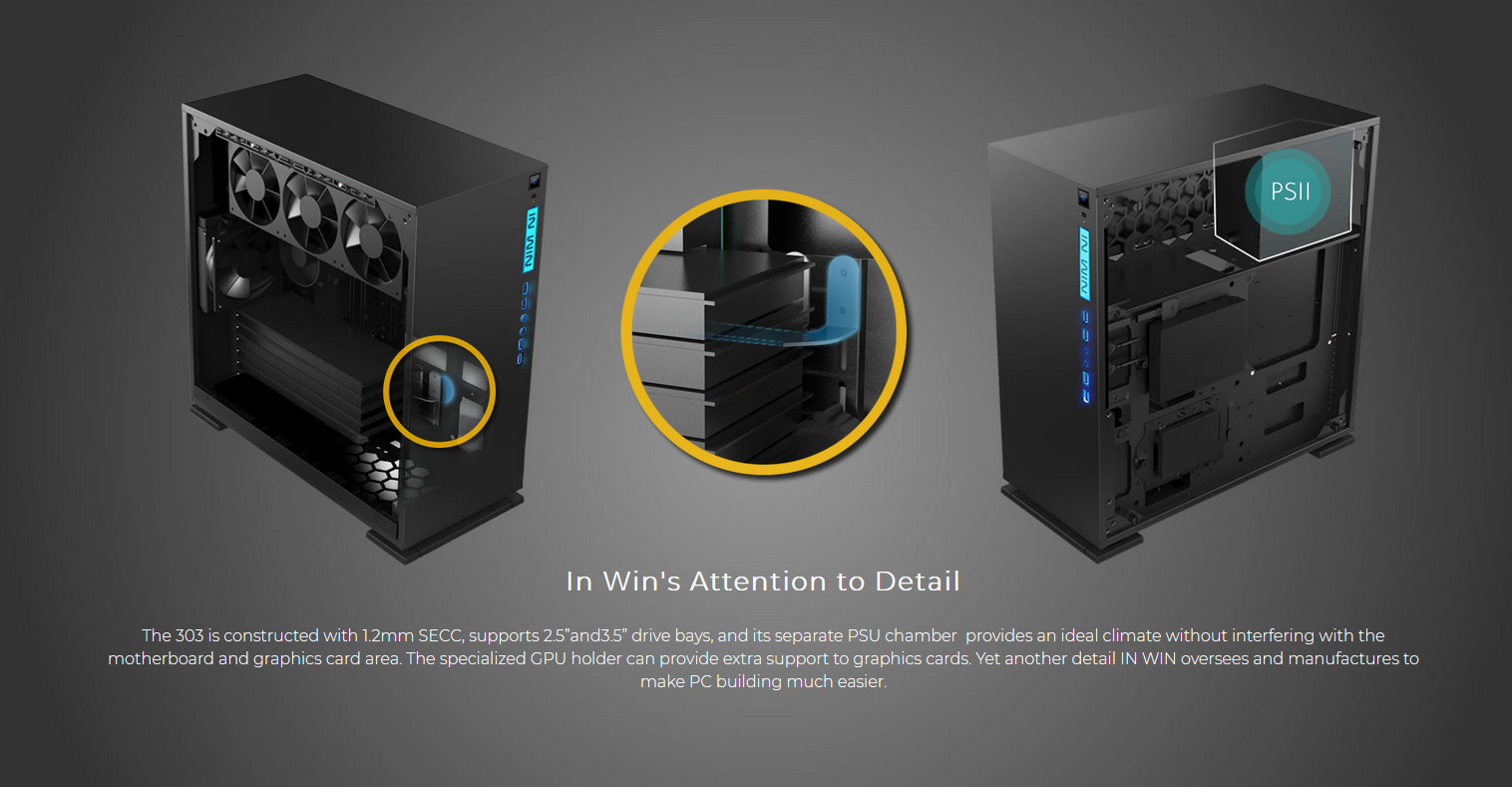  Case Inwin 303 Black giới thiệu 7