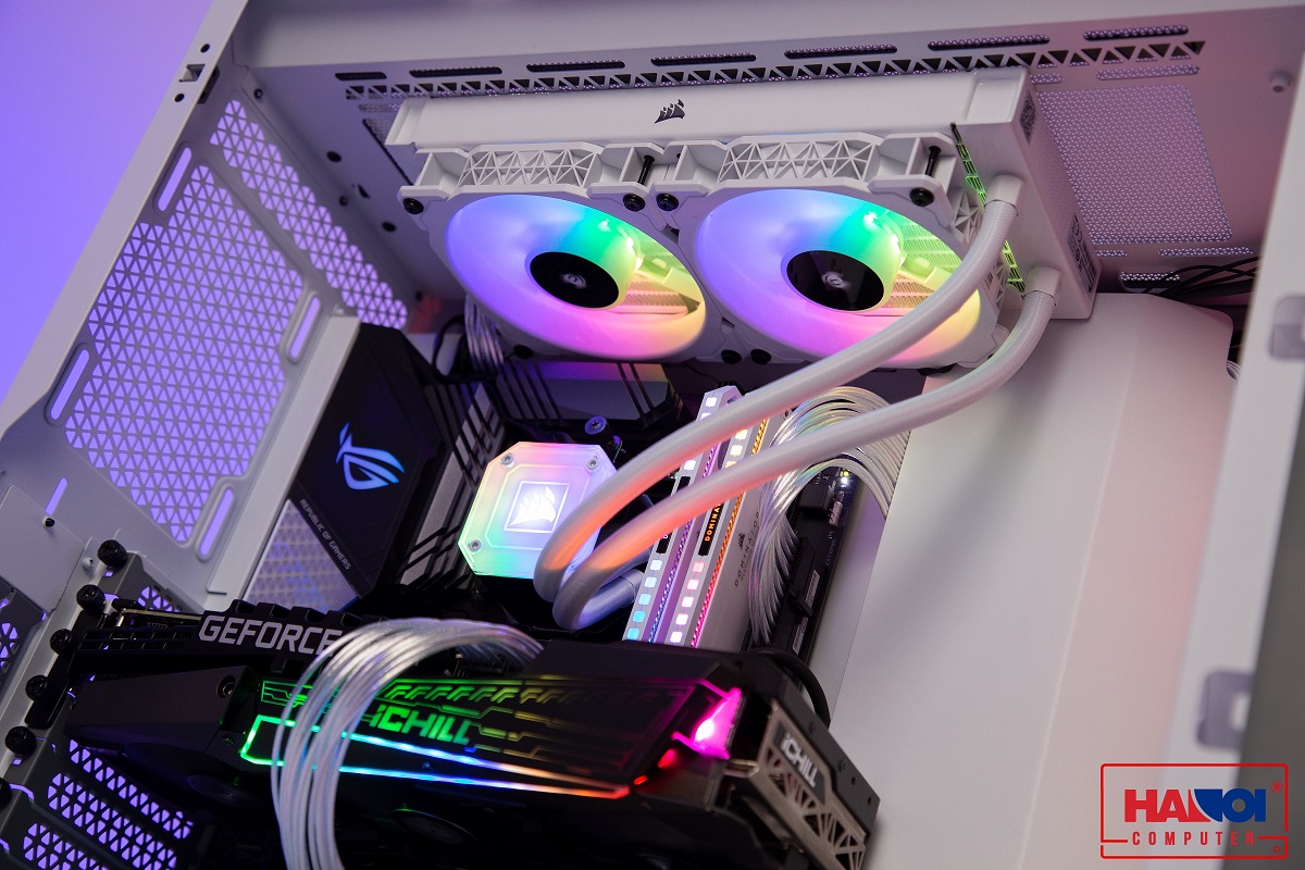 Vỏ máy tính Corsair iCUE 5000X RGB TG White giới thiệu 8