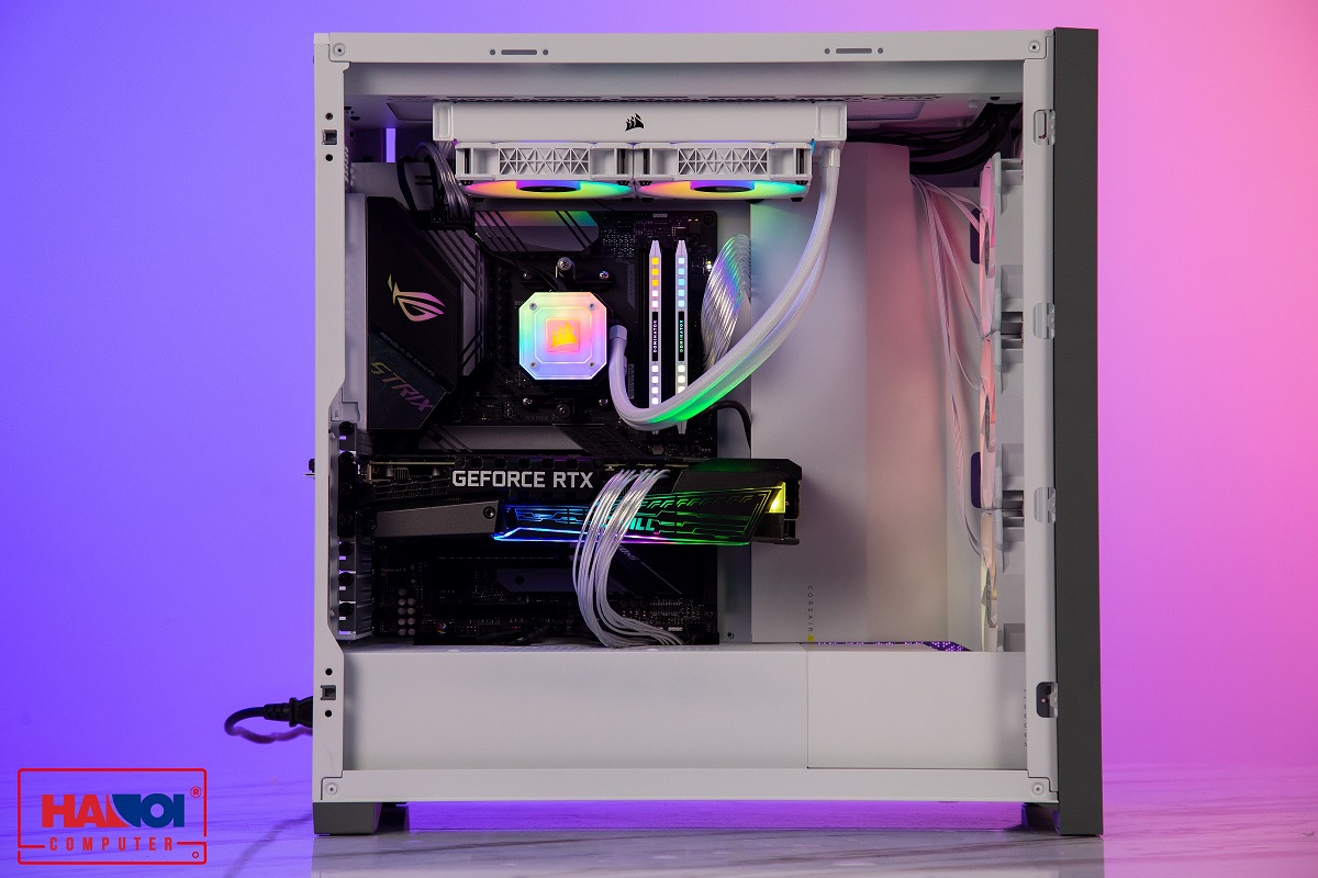 Vỏ máy tính Corsair iCUE 5000X RGB TG White giới thiệu 3