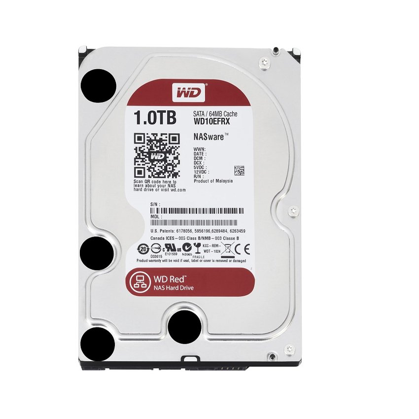 Ổ cứng HDD WD 1TB Red 3.5 inch, 5400RPM, SATA3, 64MB Cache (WD10EFRX)