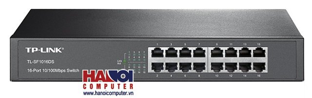 Switch TP-Link TL- SF1016DS (16 port 10/100 - Vỏ kim loại)