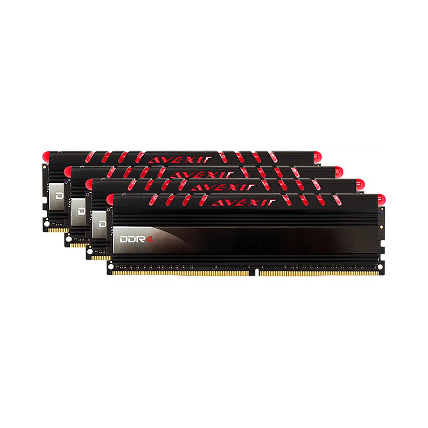 Kit DDRam 4 AVEXIR 16GB/2400 (4*4GB) 4COR - Core (Tản nhiệt -Led đỏ)