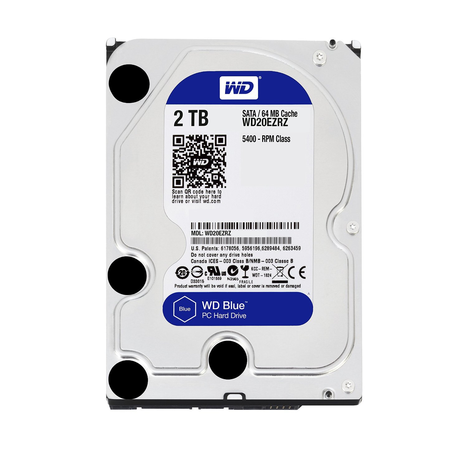 Ổ cứng HDD WD 2TB Blue 3.5 inch, 5400RPM, SATA3, 256MB Cache