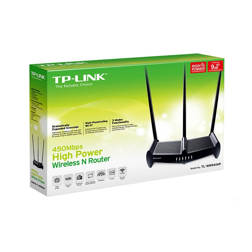 Bộ phát wifi TP-Link TL-WR941HP Wireless N450Mbps Xuyên tường