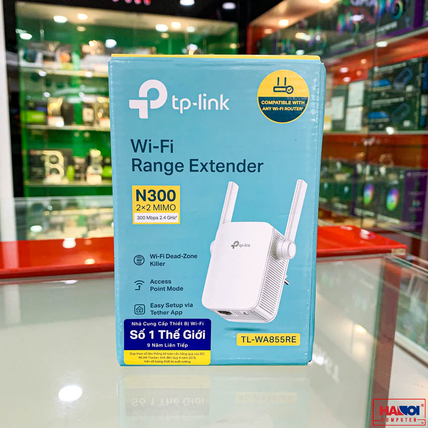 Bộ kích sóng wifi TP-Link TL-WA855RE Tốc độ N300Mbps