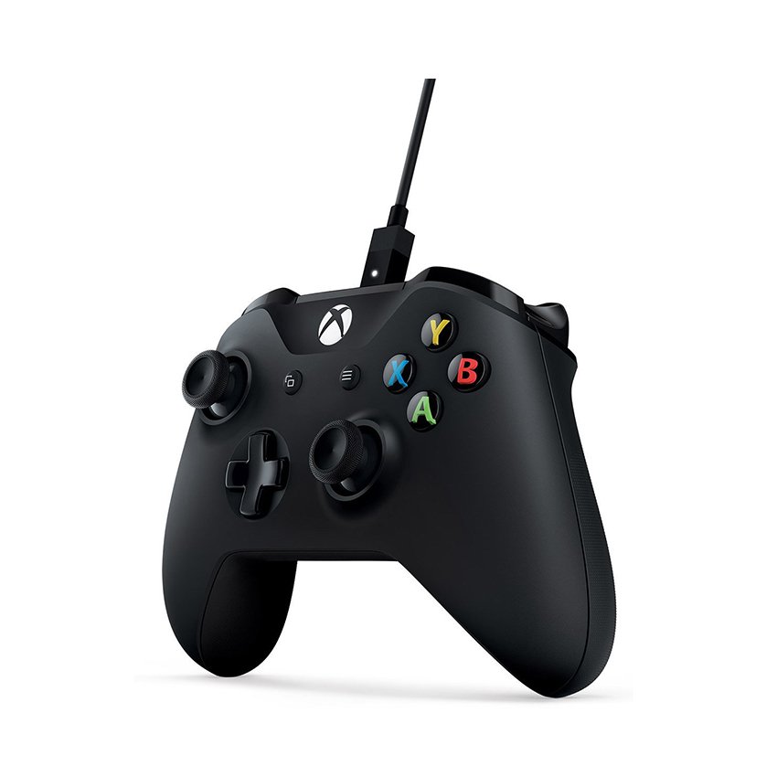 Tay cầm chơi game không dây Microsoft XBOX Controller + Cable (Phiên bản S mới nhất cho PC/Xbox One S)