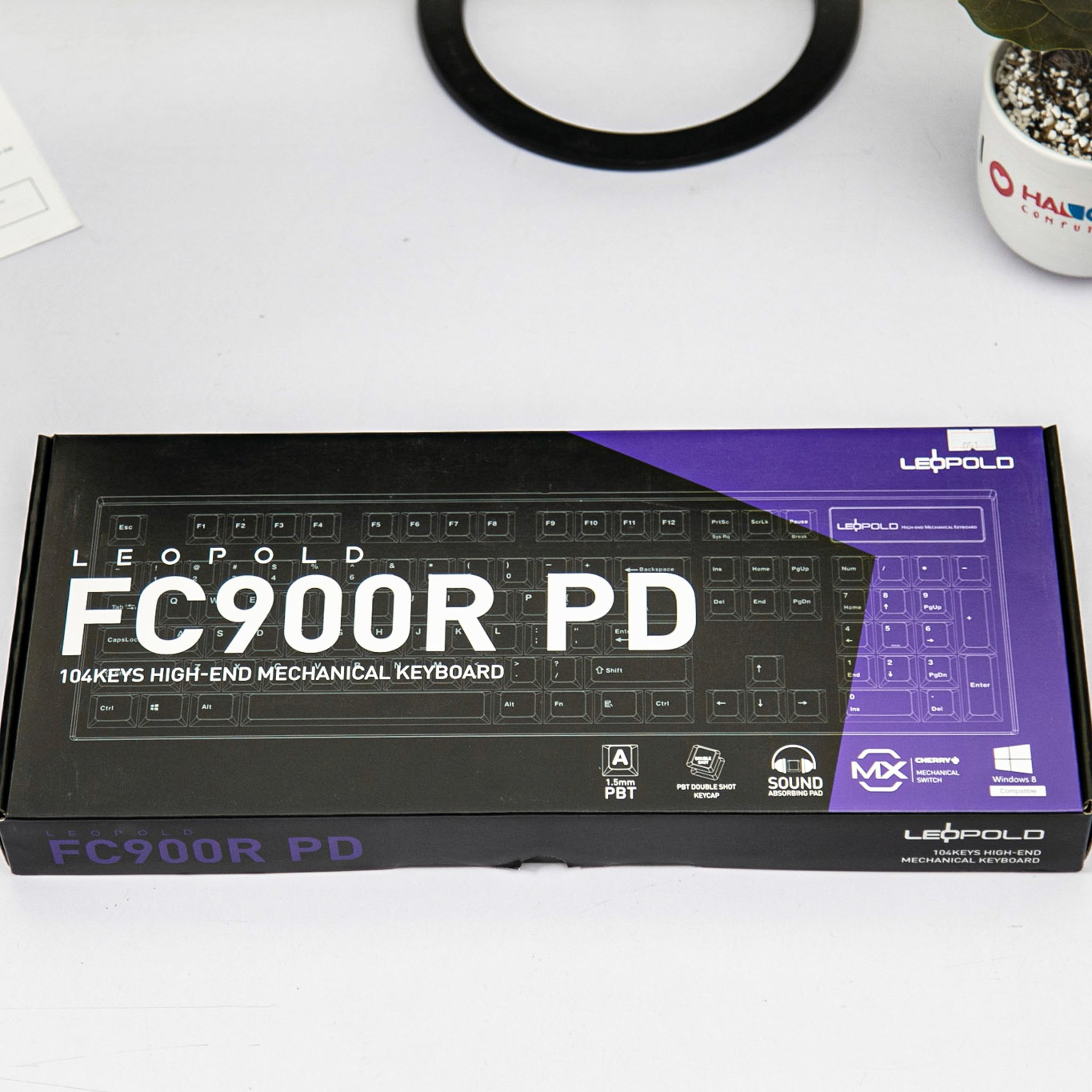 Bàn phím cơ Leopold FC900R PD PBT Doubleshot Blue switch Black