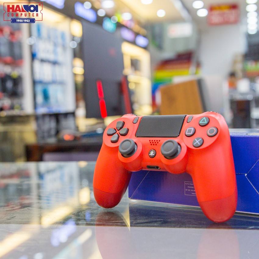 Tay cầm chơi game không dây PS4 Sony DUALSHOCK 4 Controller Đỏ chính hãng CUH-ZCT2G11