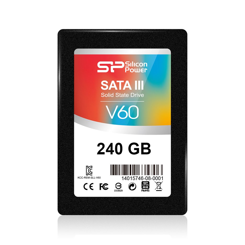 Ổ cứng SSD SILICON POWER V60 240GB SATA3 6Gb/s 2.5 inch (Read 550MB/s, Write 500MB/s)