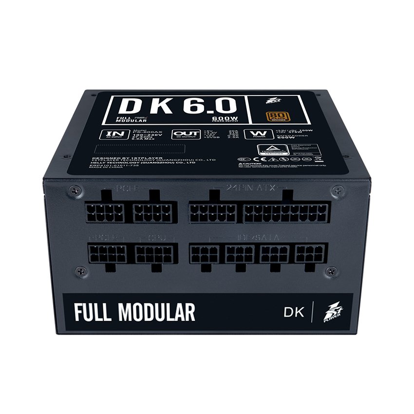 Nguồn 1STPLAYER  DK PS-600AX 600W Bronze 600W (Full Modular/Màu Đen)