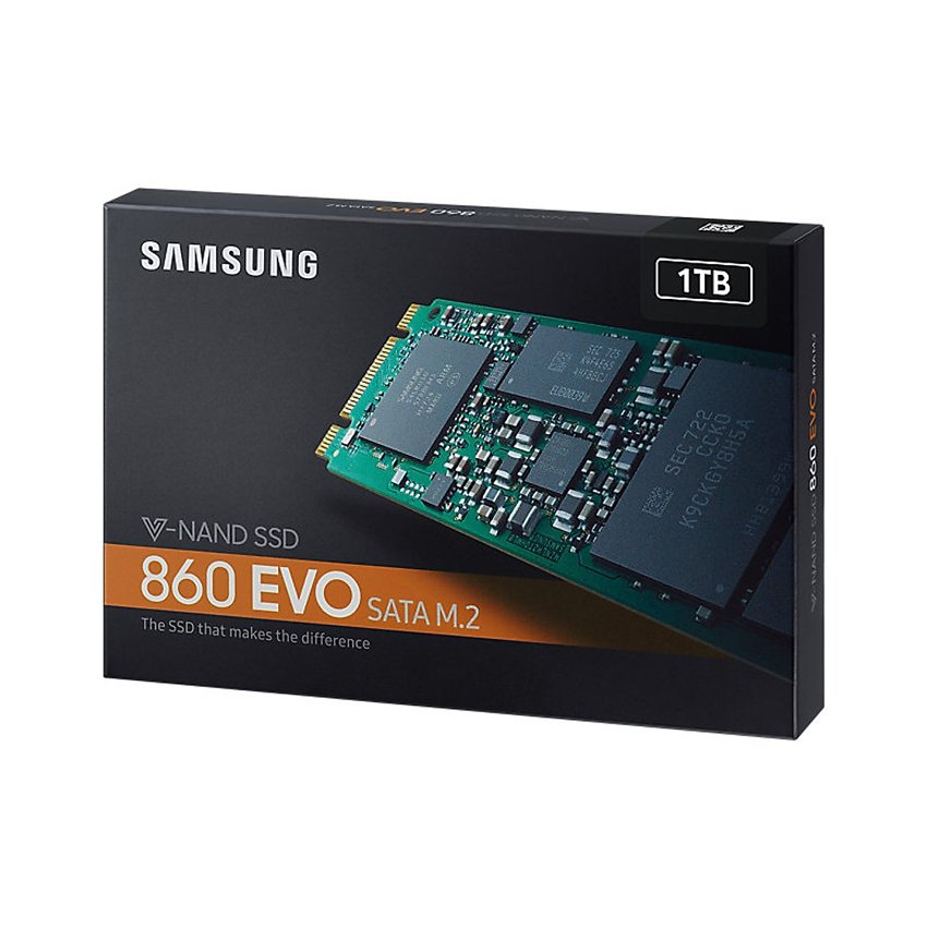 Ổ cứng SSD Samsung 860 EVO 1TB M.2 2280 (Đọc 540MB/s - Ghi 520MB/s)