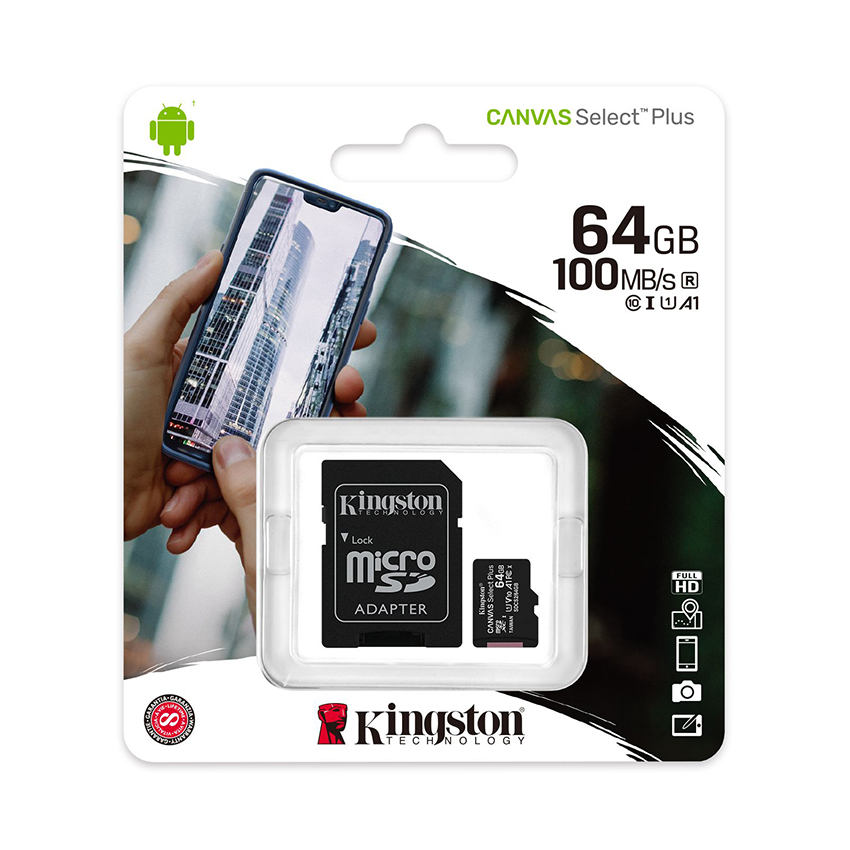 Thẻ nhớ Kingston 64GB Micro SD Class 10 SDCS2/64GB