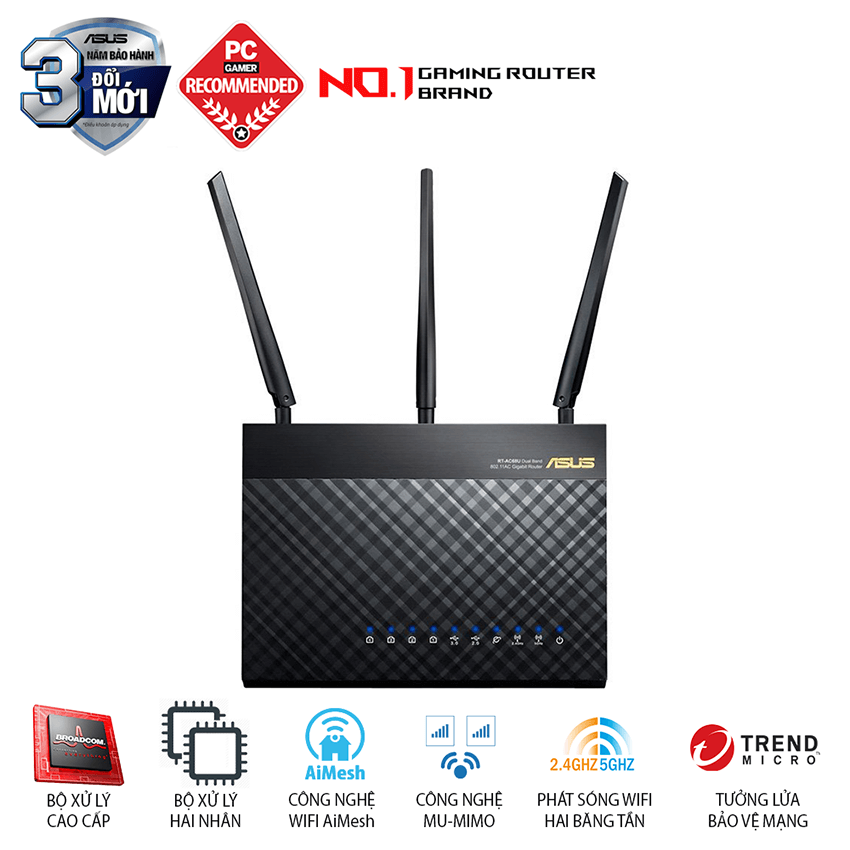 Router wifi ASUS RT-AC68U