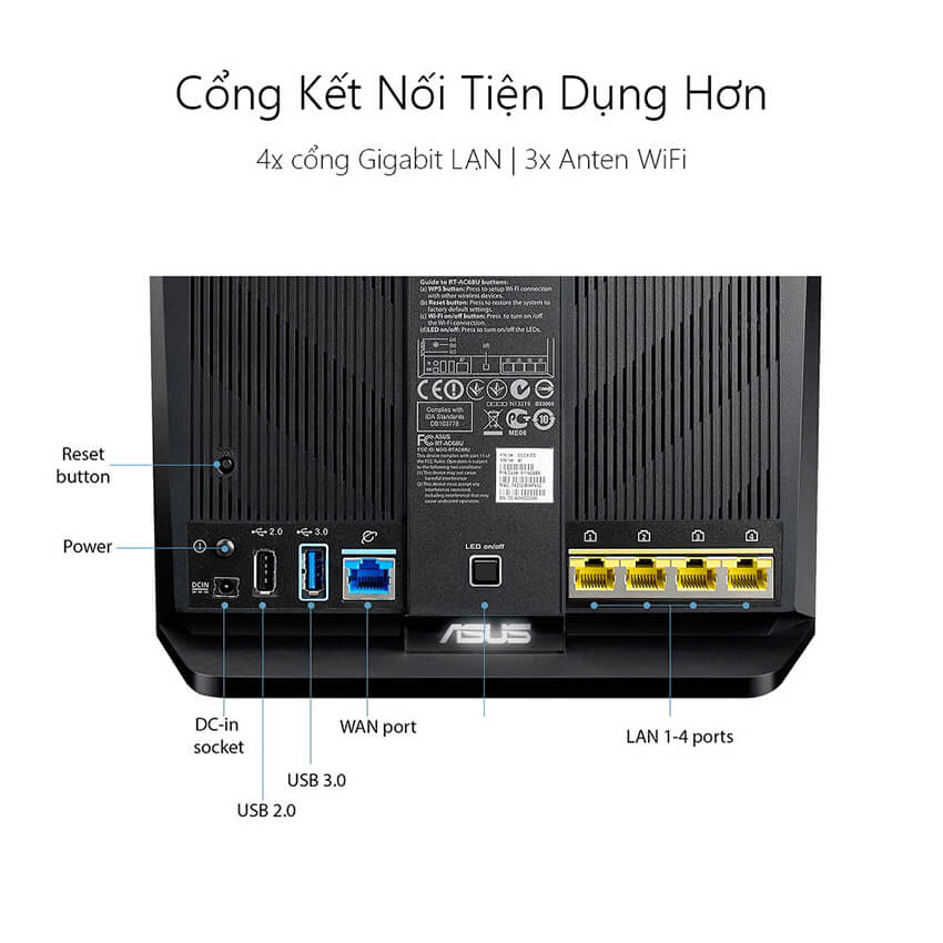 Router wifi ASUS RT-AC68U
