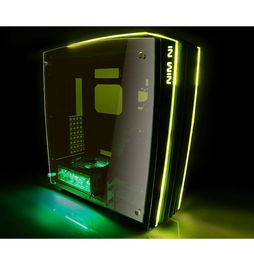 Vỏ Case In-Win H-Frame Green 2.0 + SII-1065W - 30th Anniversary Premium Signature Combo Full-Tower Đen/Xanh Lá
