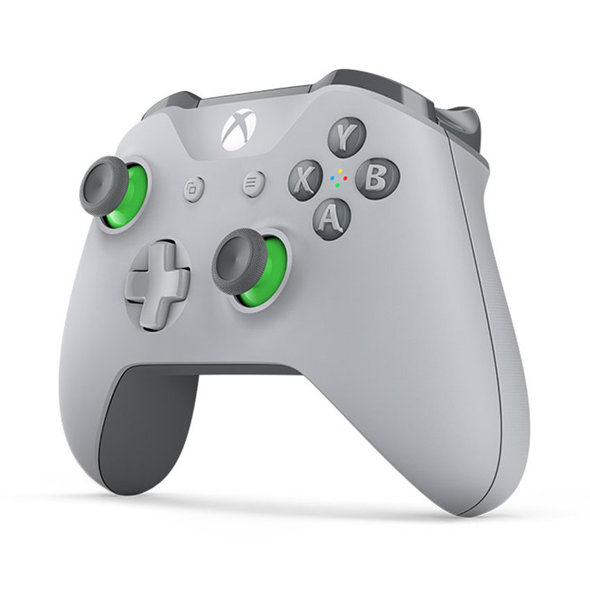 Tay cầm chơi game không dây Xbox One S - Grey / Green