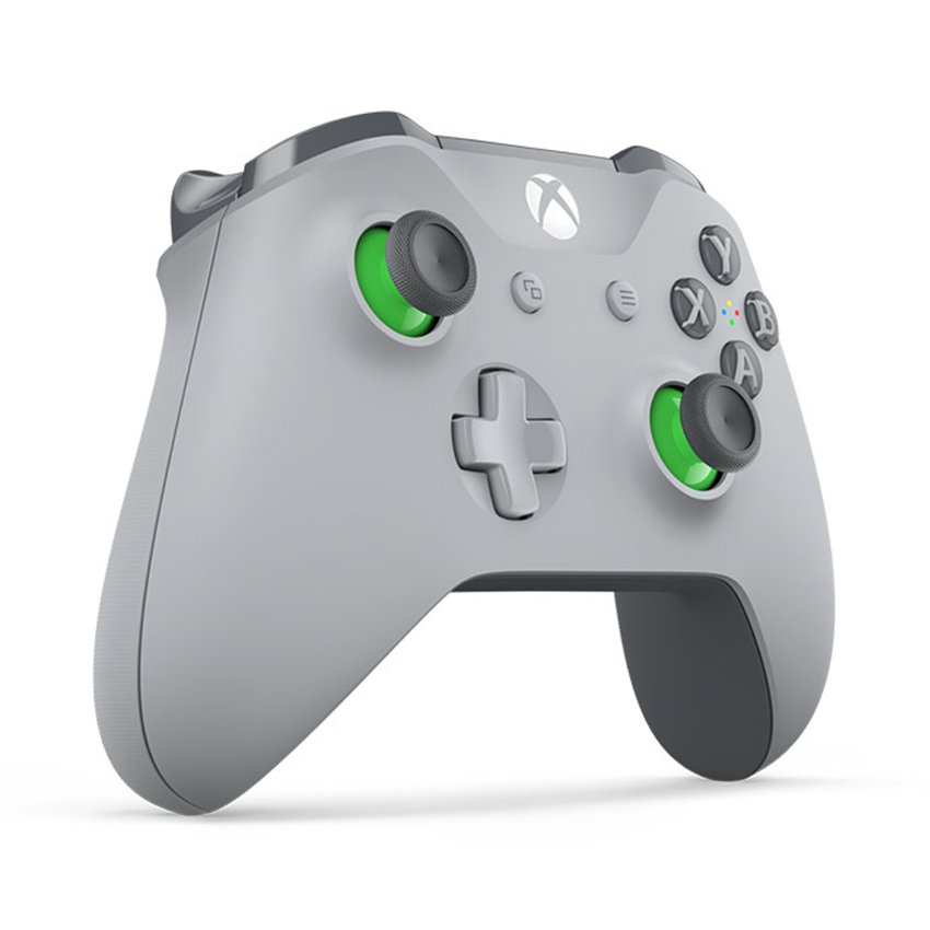 Tay cầm chơi game không dây Xbox One S - Grey / Green