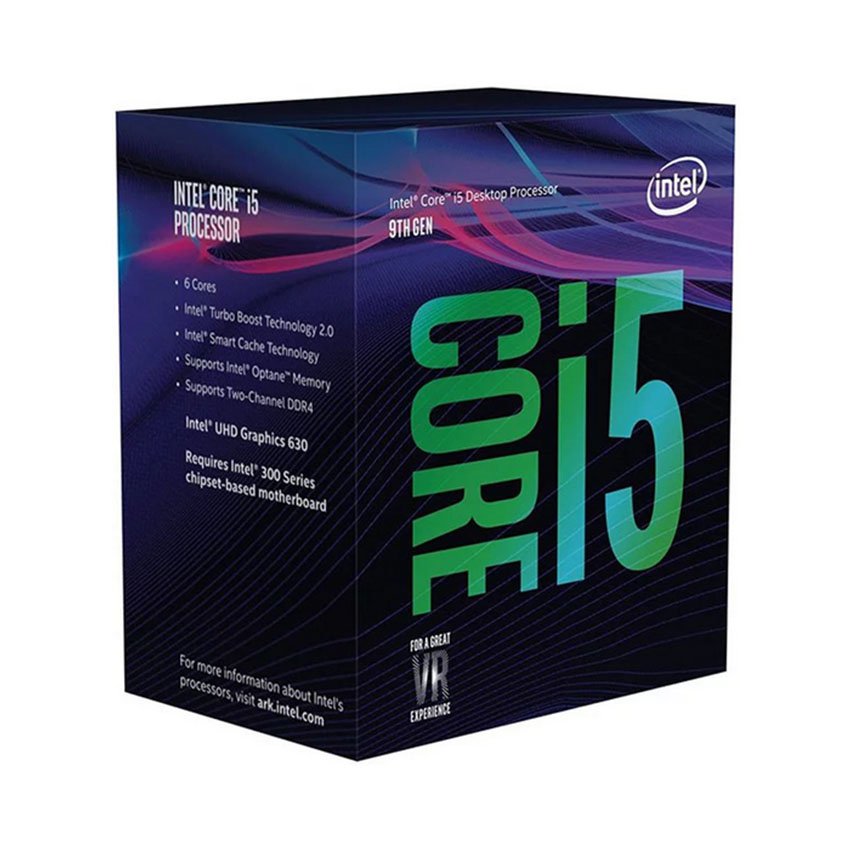 CPU Intel Core i5-9400 (2.9GHz turbo up to 4.1GHz, 6 nhân 6 luồng, 9MB Cache, 65W) - Socket Intel LGA 1151-v2