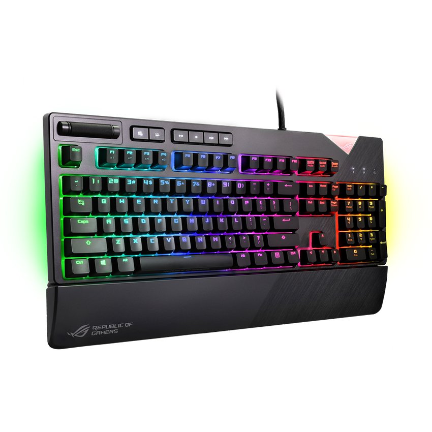 Keyboard ASUS ROG Strix Flare Cherry Blue switch (XA01) (USB/RGB/Đen)