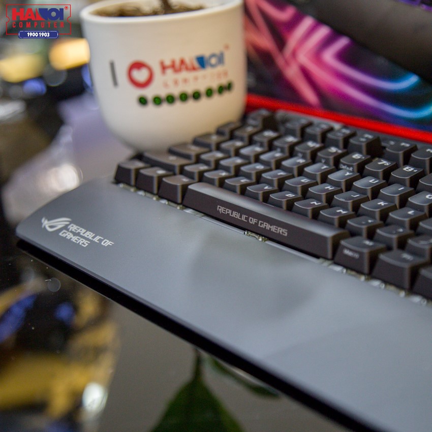 Keyboard ASUS ROG Strix Flare Cherry Blue switch (XA01) (USB/RGB/Đen)