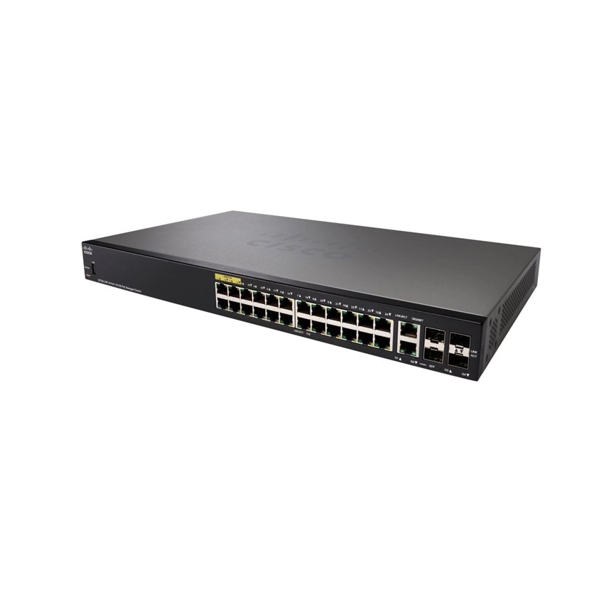 Switch Cisco SF350-24P-K9-EU 24Port 10/100 Mbps POE+Gigabit Uplinks