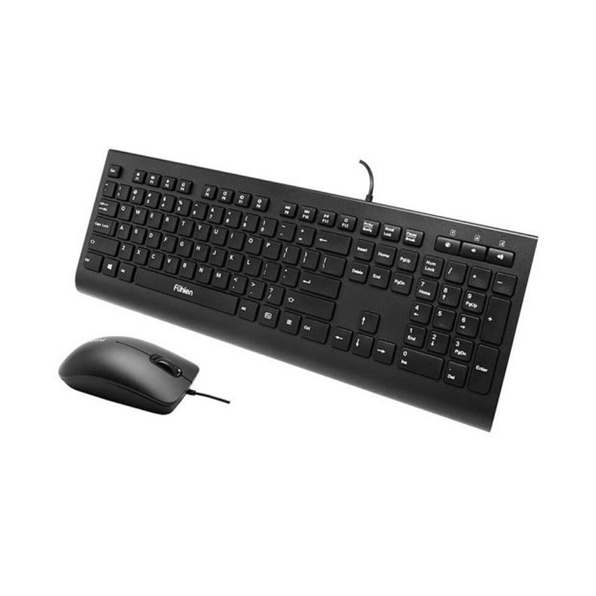 Bộ bàn phím chuột Fuhlen Optica L618 Plus Black