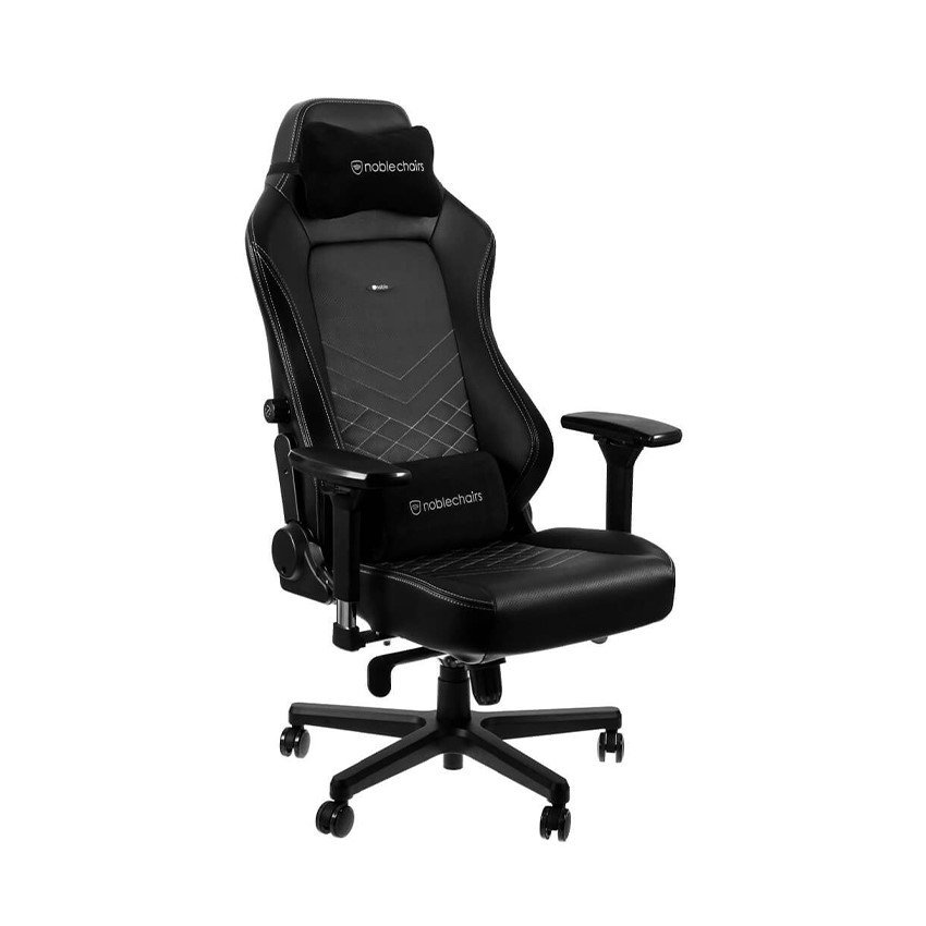 Ghế Gamer Noblechairs HERO Series Black/Platinum White (Ultimate Chair Germany)