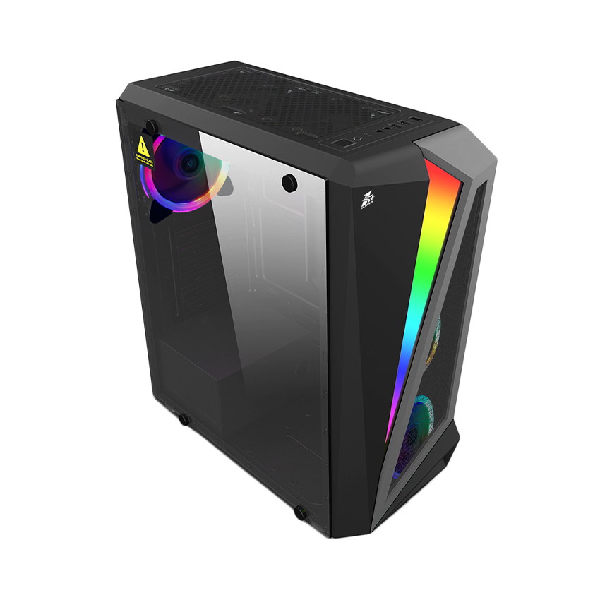 Vỏ Case 1STPLAYER Rainbow R5 (Mid Tower/Màu Đen/Led RGB)