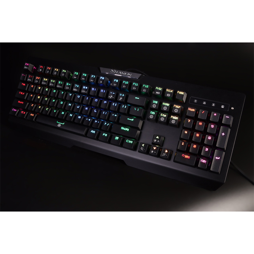 Bàn phím cơ Lanjun GK368 Mechanical Blue Switch