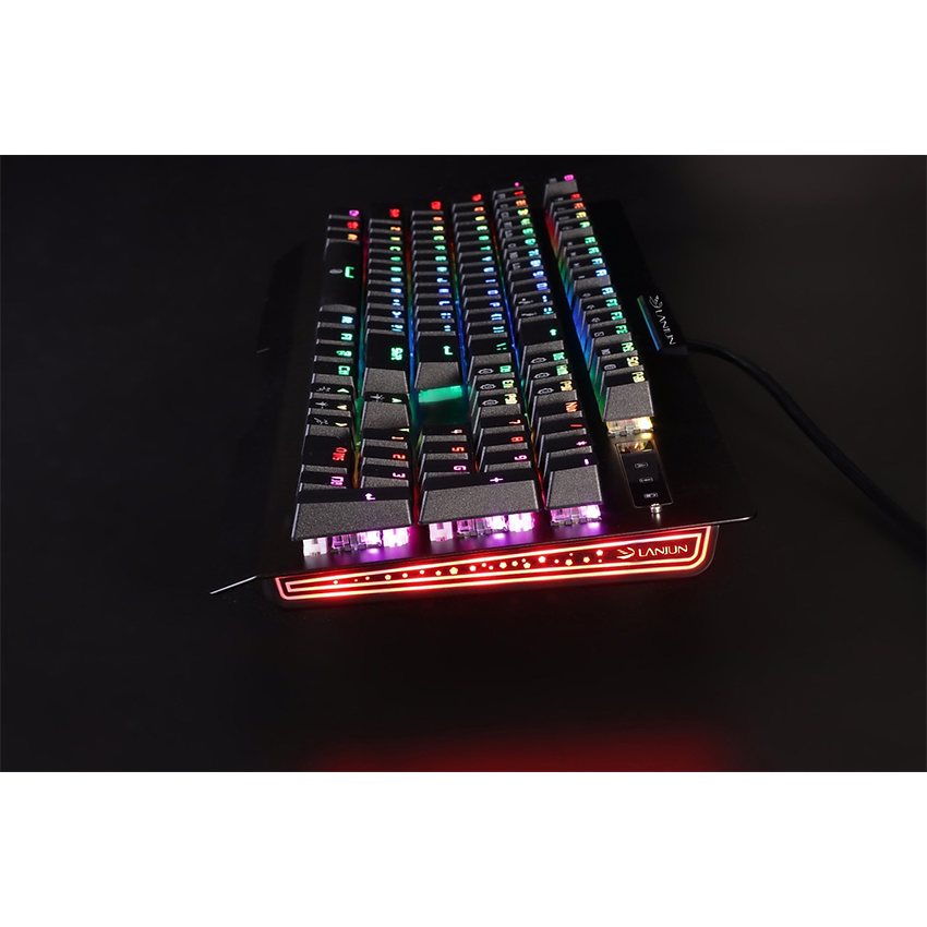 Bàn phím cơ Lanjun GK368 Mechanical Blue Switch