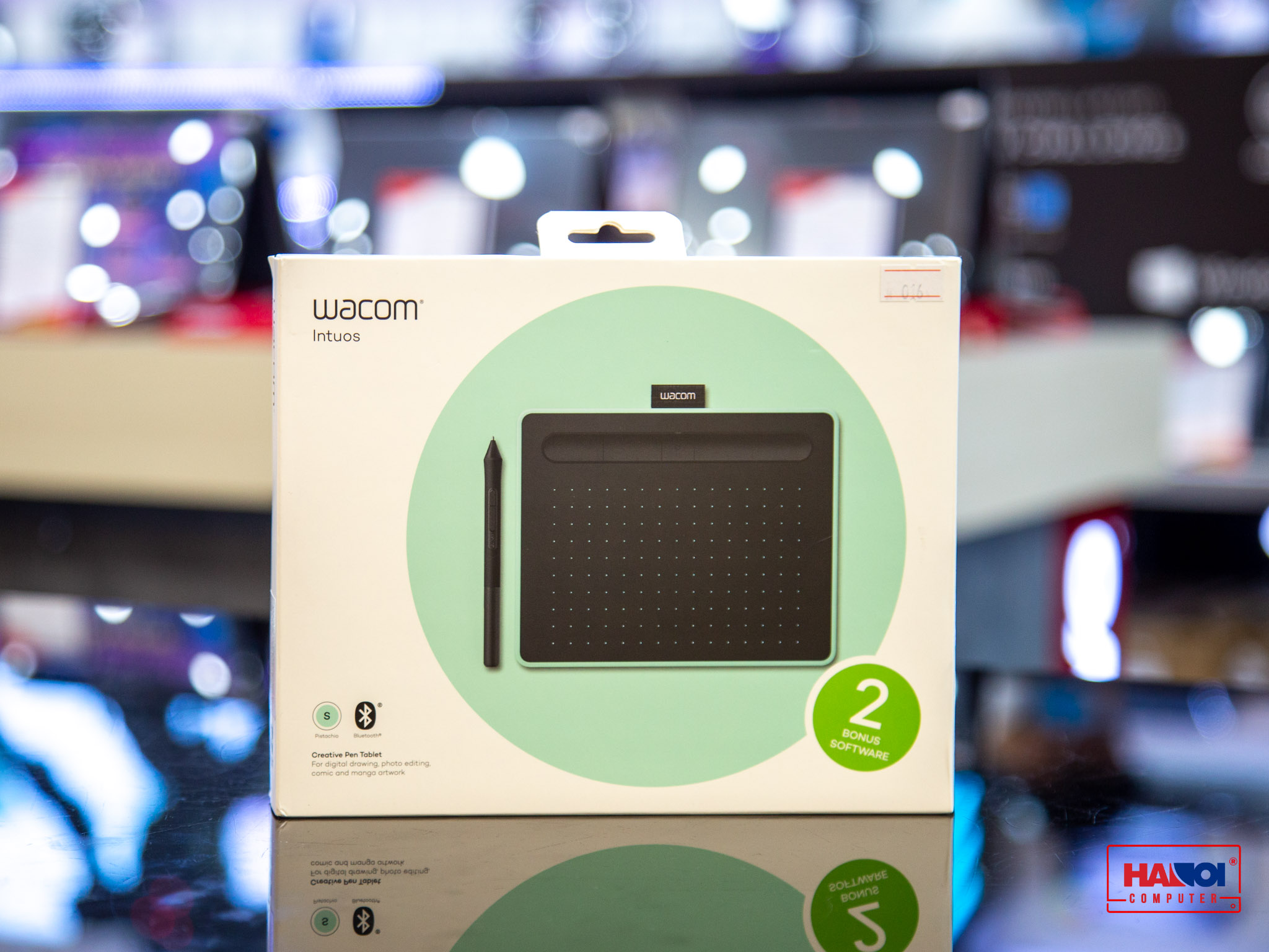 Bảng Vẽ Wacom Intuos S, Bluetooth, Pistachio (CTL-4100WL)