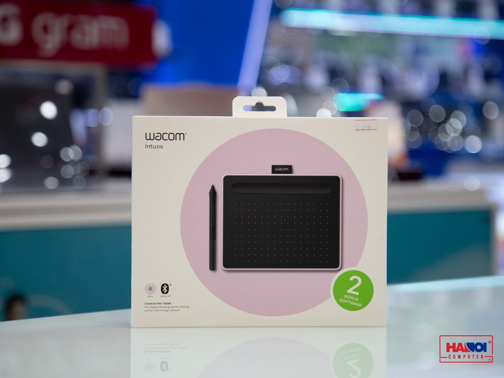 Bảng Vẽ Wacom Intuos S, Bluetooth, Berry (CTL-4100WL)
