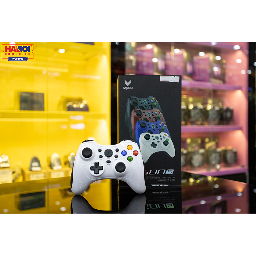 Tay cầm chơi game không dây Rapoo V600S Màu trắng