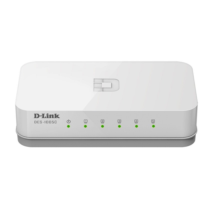 Switch chia mạng 5 cổng Dlink DES-1005C 10/100Mbps